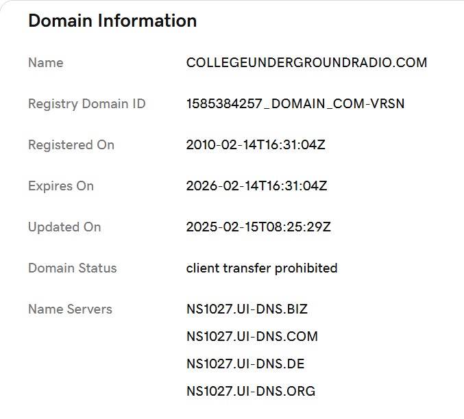 College Underground Radio